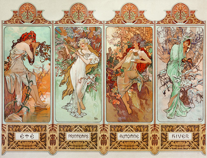 The Four Seasons od Alphonse Mucha