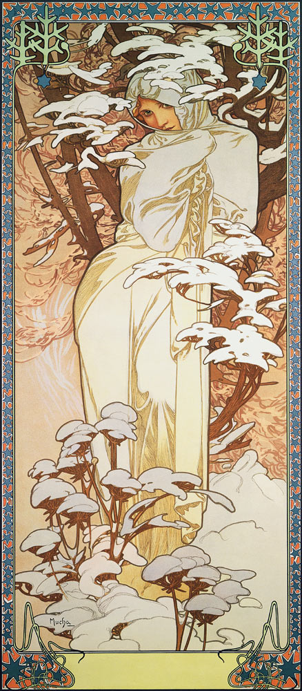 The Seasons: Winter od Alphonse Mucha