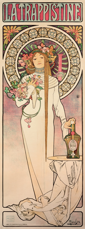 Poster of La Trappistine od Alphonse Mucha
