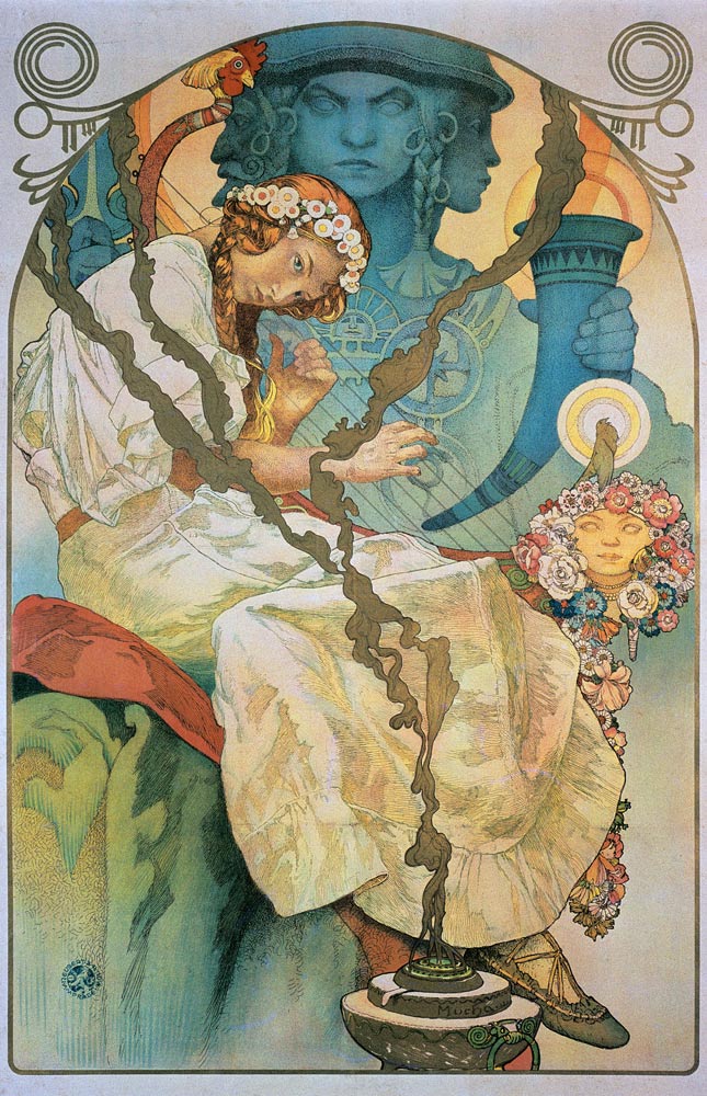 Poster for the exhibition the Slavonic epic poem. od Alphonse Mucha