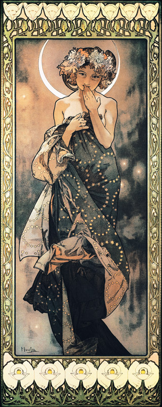 The Moon and the Stars: The Moon od Alphonse Mucha