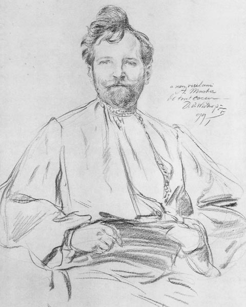 Self-portrait od Alphonse Mucha