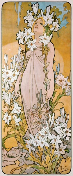The lily od Alphonse Mucha