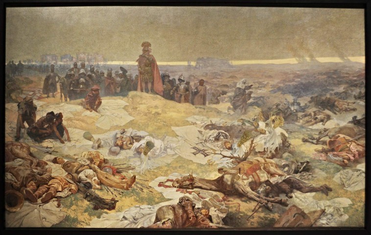 After the Battle of Grunwald. The Solidarity of the Northern Slavs (The cycle The Slav Epic) od Alphonse Mucha