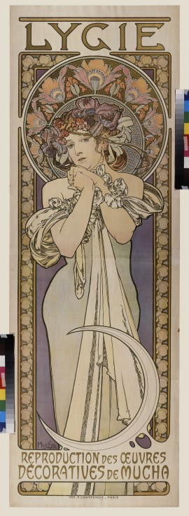 Poster for the dance group Lygie (Upper part) od Alphonse Mucha