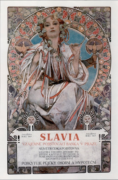 Slavia (Poster) od Alphonse Mucha