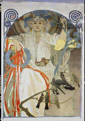 Poster for the song and music feast spring 1914 in Prague