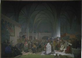 The Slavonic epic poem: The sermon Jan Hus ' in the Bethlehemskapelle 1916