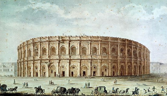 View of the Roman Amphitheatre od Alphonse de Seynes