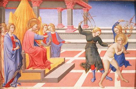 The Flagellation of St. Jerome od also Ansano di Pietro di Mencio Pietro