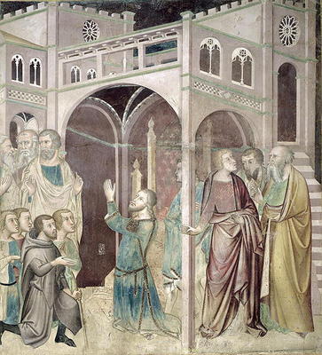 Job Thanking God, 1356-67 (fresco) od also Manfredi de Battilori Bartolo di Fredi
