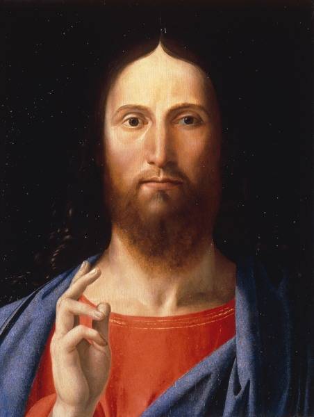 A.Vivarini /Christ Blessing/ Ptg./c.1500 od Alvise Vivarini