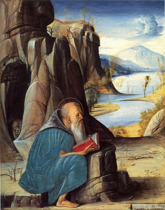 Saint Jerome Reading od Alvise Vivarini