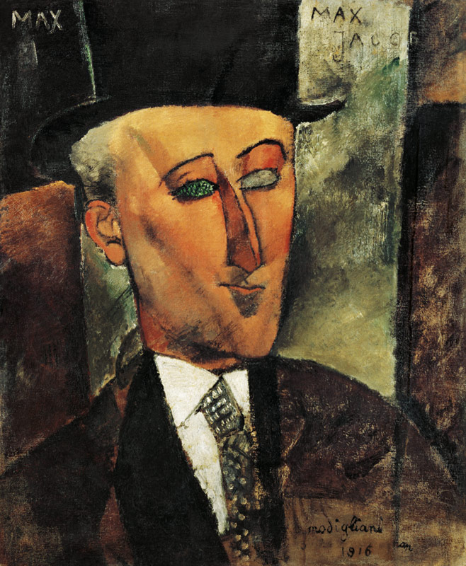 Portrait Max Jacob. od Amadeo Modigliani