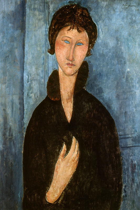 Woman with Blue Eyes od Amadeo Modigliani