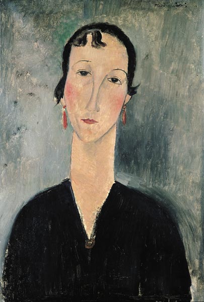 Woman with Earrings od Amadeo Modigliani