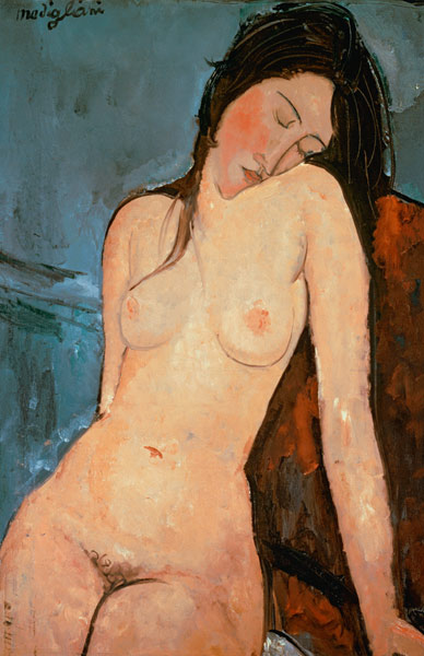 Výňatek z sedícího ženského aktu 2
 od Amadeo Modigliani