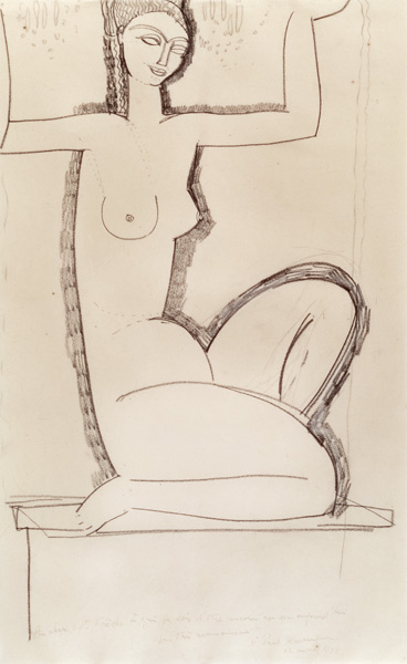 A.Modigliani, Caryatide, c.1911. od Amadeo Modigliani