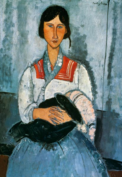 Gypsy Woman with a Baby od Amadeo Modigliani