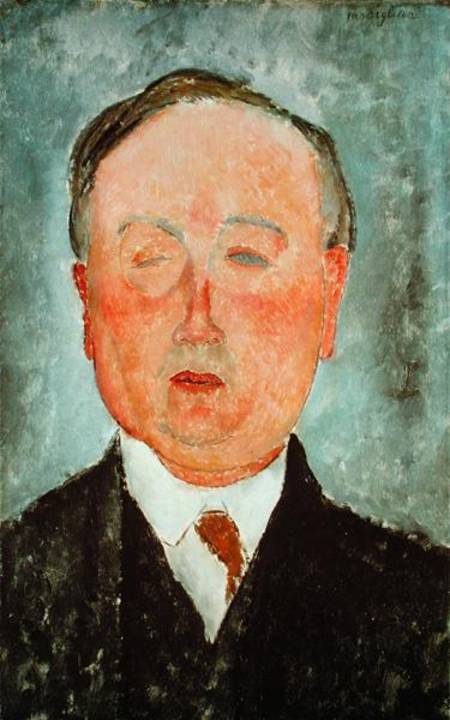 The Man with the Monocle, said to be Bidou od Amadeo Modigliani