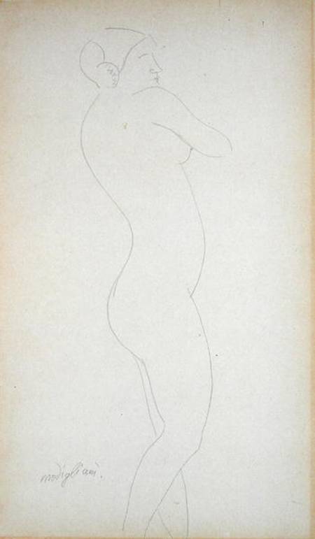 Nude Standing Girl od Amadeo Modigliani