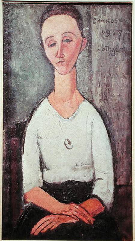 Portrait of Madame Chakowska od Amadeo Modigliani