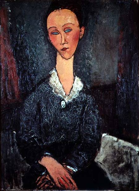 Portrait of a Woman with a White Collar od Amadeo Modigliani