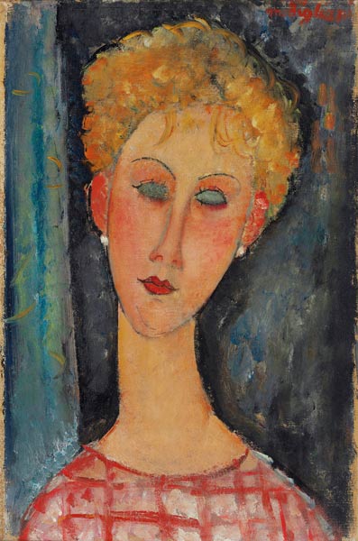 Young Girl with Earrings od Amadeo Modigliani