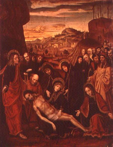 Lamentation of the Dead Christ od Ambrogio Borgognone