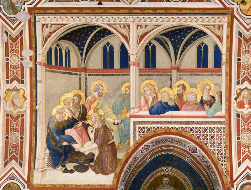Die Fusswaschung od Ambrogio Lorenzetti