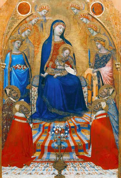 Enthroned Madonna od Ambrogio Lorenzetti