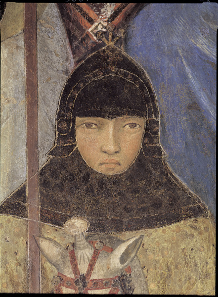 Buon Gov.,Soldier w.Lance od Ambrogio Lorenzetti