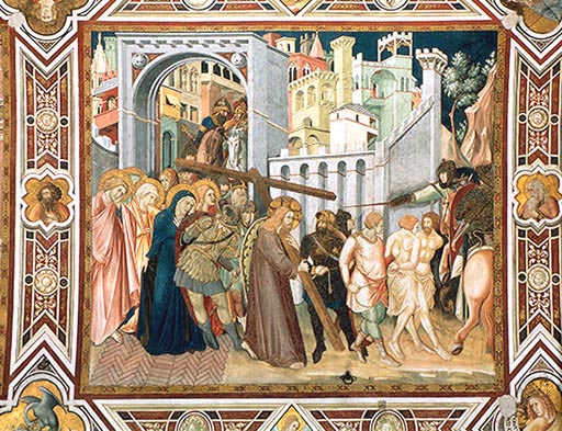 Die Kreuztragung od Ambrogio Lorenzetti