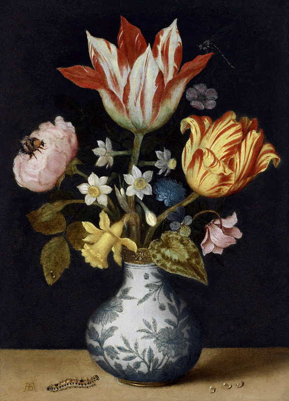 Still Life of Flowers in a Wan-Li Vase od Ambrosius Bosschaert