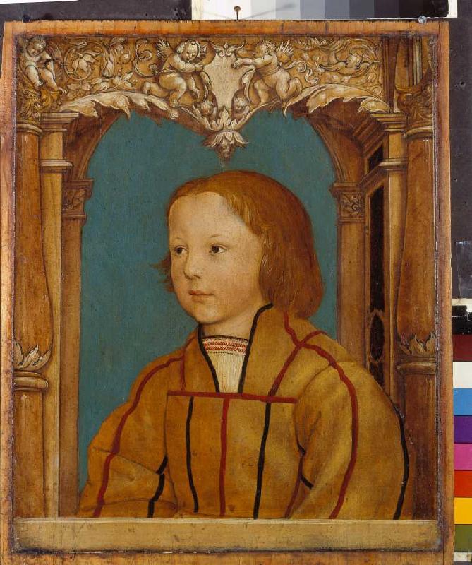 Portrait of a boy with fair hair od Ambrosius Holbein
