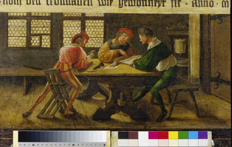 Lectures a paper explains two of reading unkundigen to skilled workers. od Ambrosius Holbein
