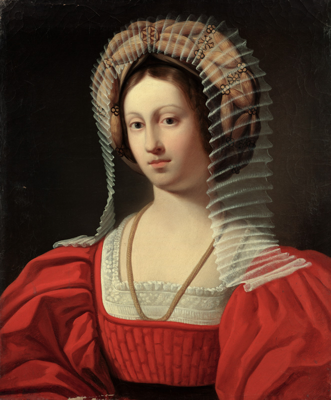 Giovanna I (1326-82) Queen of Naples od Amedee Gras