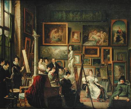 The Artist's Studio od Amelie Legrand de Saint-Aubin