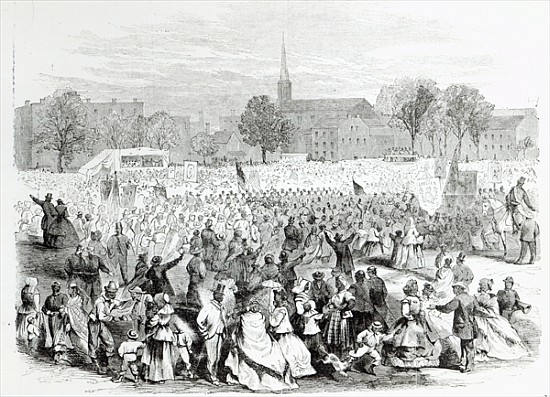 A Celebration of the Abolition of Slavery, from ''Harper''s Weekly'', April 19th 1866 od American School