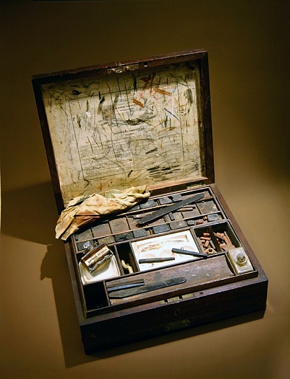 Paintbox of John James Audubon (1785-1851) od American School