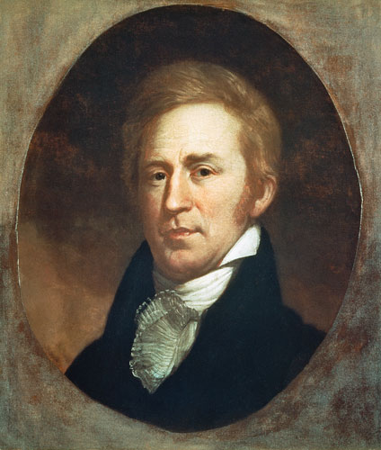 Portrait of William Clark, American explorer and governor of Missouri Territory od American School