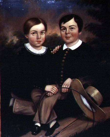 Portrait of Two Children od American School