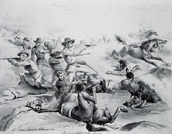 The Last Battle of General Custer, 25th June 1876, c.1882 od American School