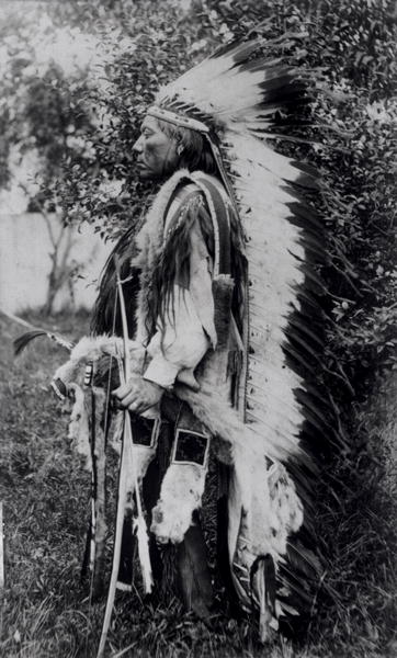White Wolf, a Comanche Chief, c.1891-98 (b/w photo)  od American School