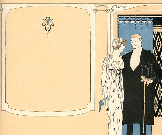 Fashionable Couple Arriving at a Ballroom od American School, (20th century)