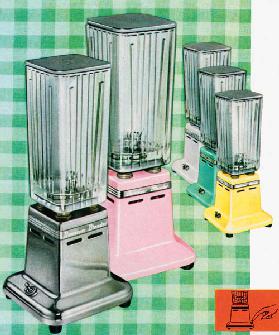 Five Vintage 1950s Kitchen Blenders