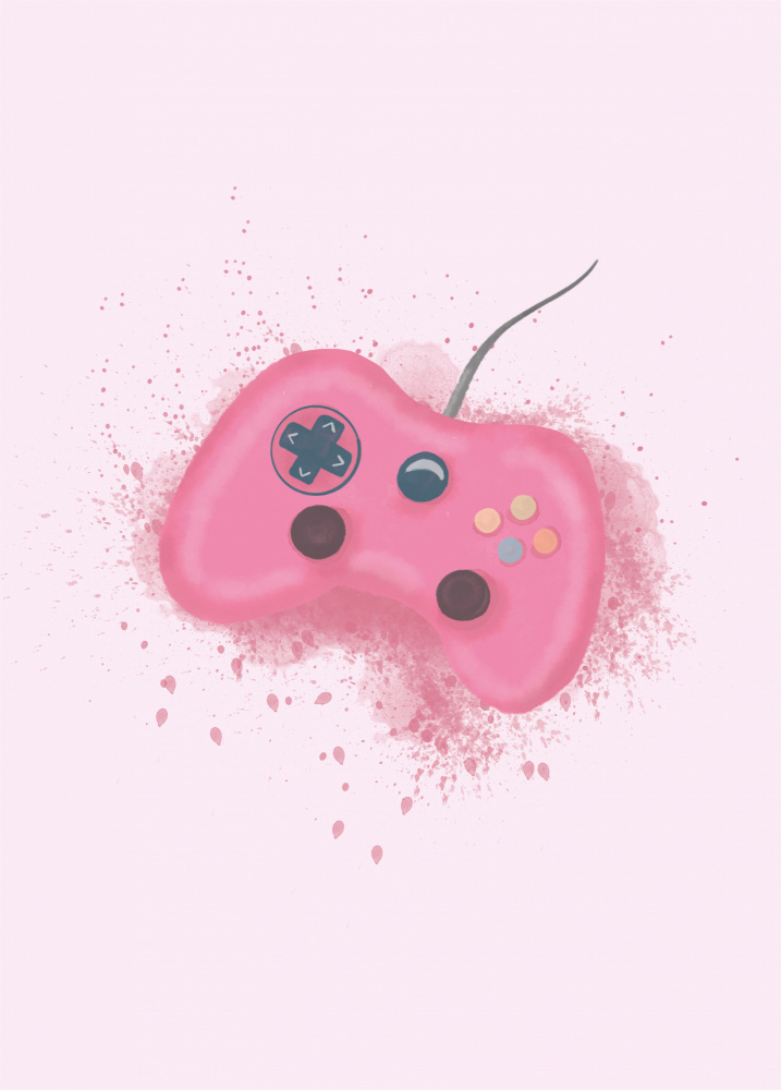 Gamer Splash Pink od Aminah Eleonora