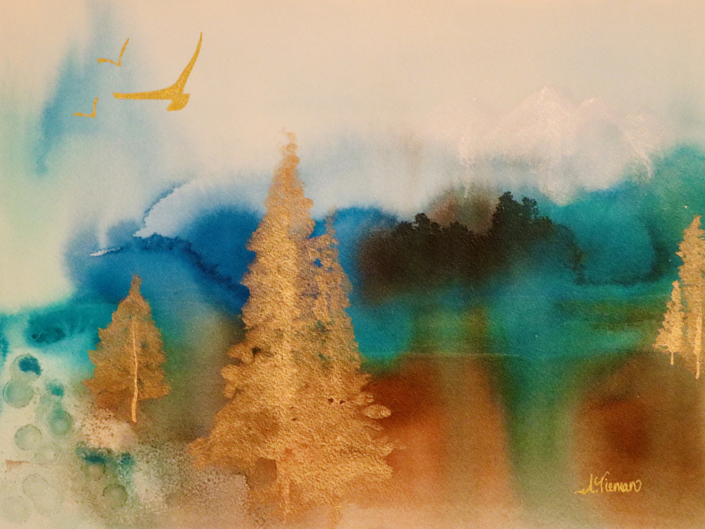 Golden Landscape od Amy Tieman