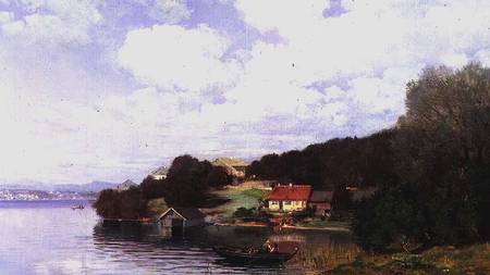 Boating on a Lake od Anders Andersen-Lundby