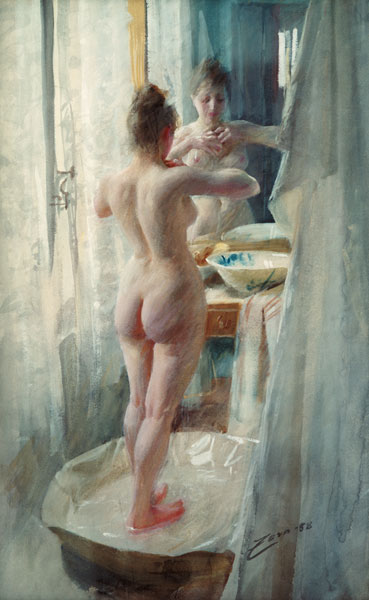 Anders Zorn / The Bathtub / 1888 od Anders Leonard Zorn